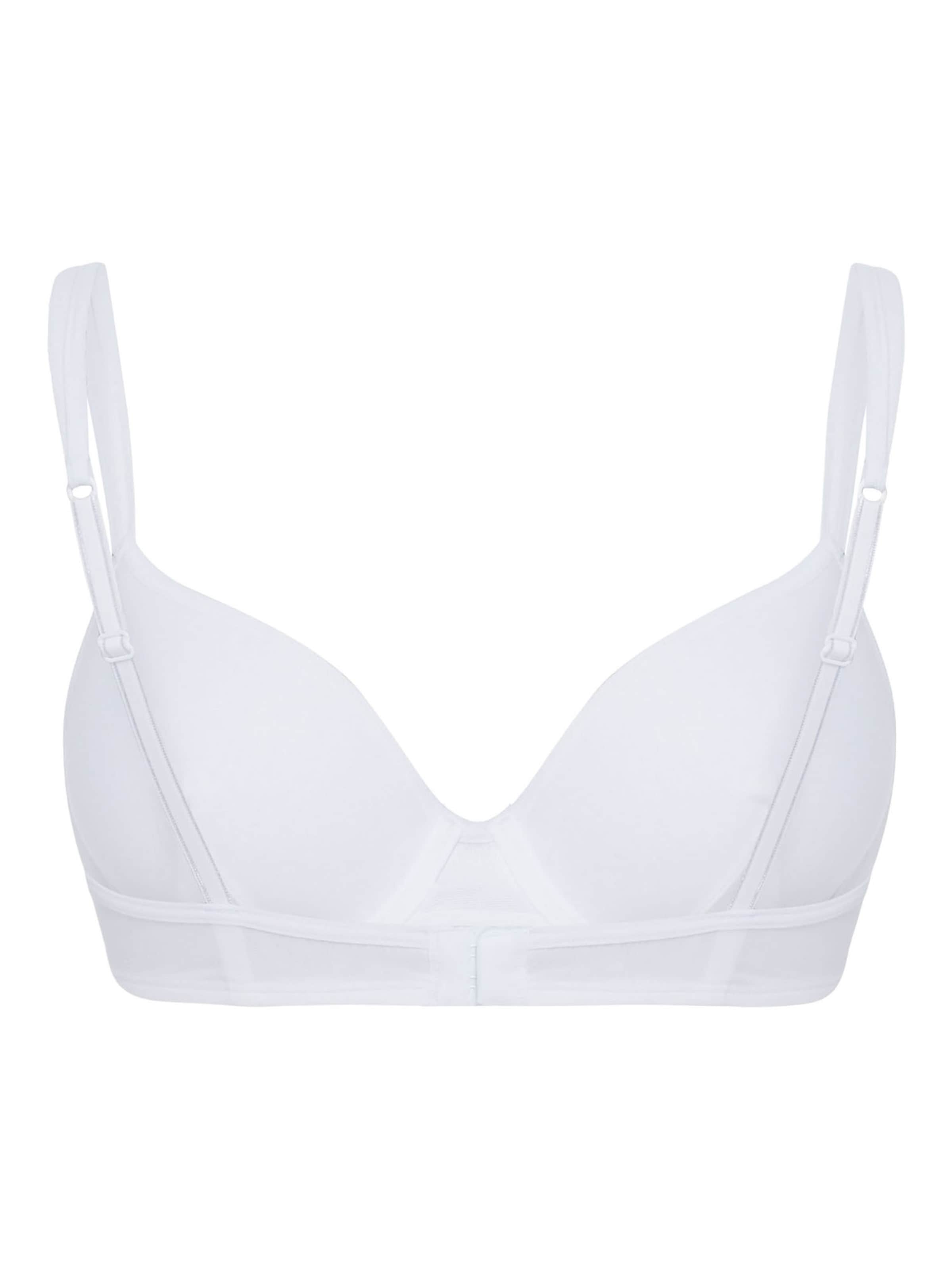 Skiny T-shirt BH ' Cotton Essentials ' in Wit