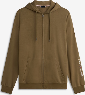 TOMMY HILFIGER Sweat jacket in Green: front