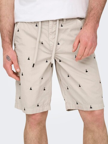 Only & Sons Regular Chino trousers 'LOC' in Grey