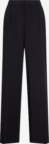 SEIDENSTICKER Wide leg Trousers with creases in Black: front