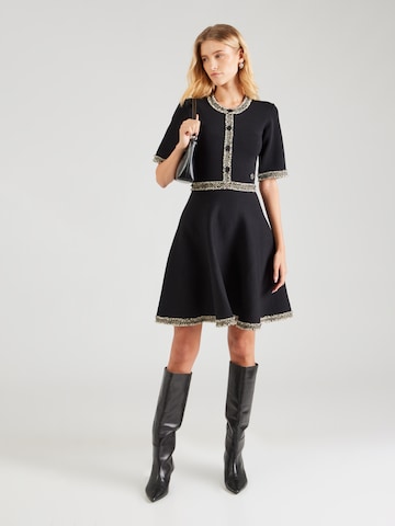 Abito in maglia di Karl Lagerfeld in nero: frontale