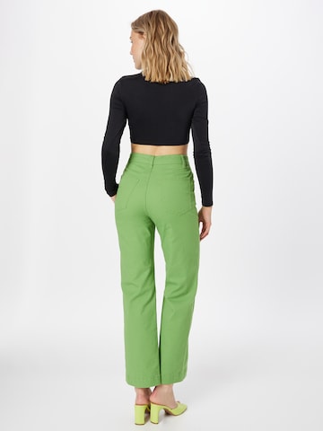 Cotton On Широки крачоли Панталон 'PARKER' в зелено