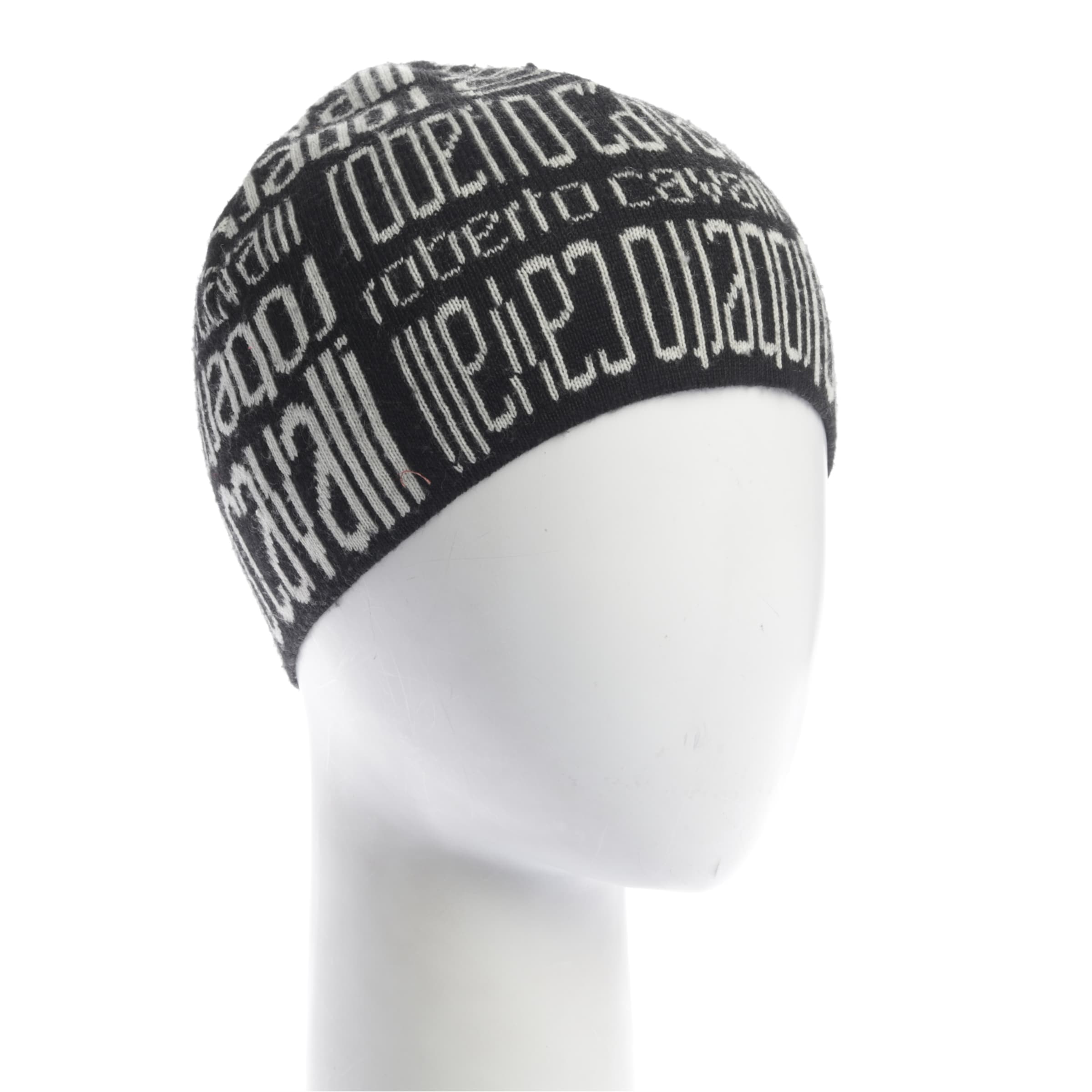 roberto cavalli Mütze XS-XL in Schwarz: Vorderseite