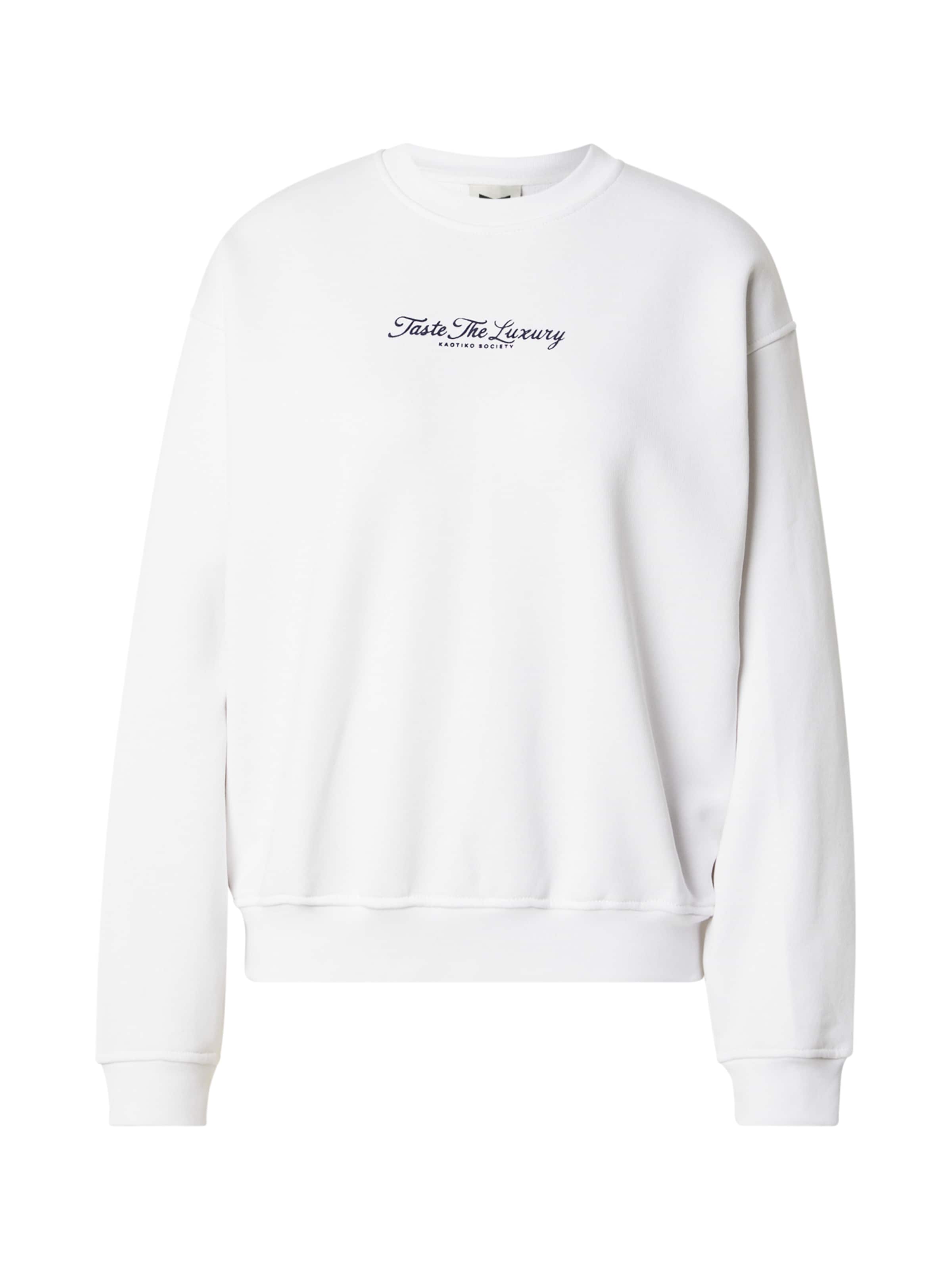 Kaotiko Μπλούζα φούτερ σε λευκό: μπροστά