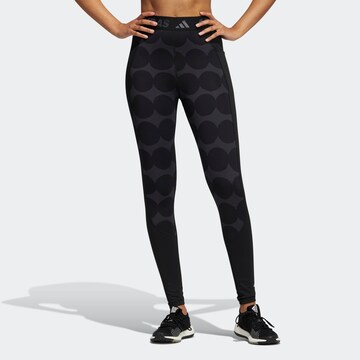 Skinny Pantalon de sport 'Marimekko' ADIDAS SPORTSWEAR en noir