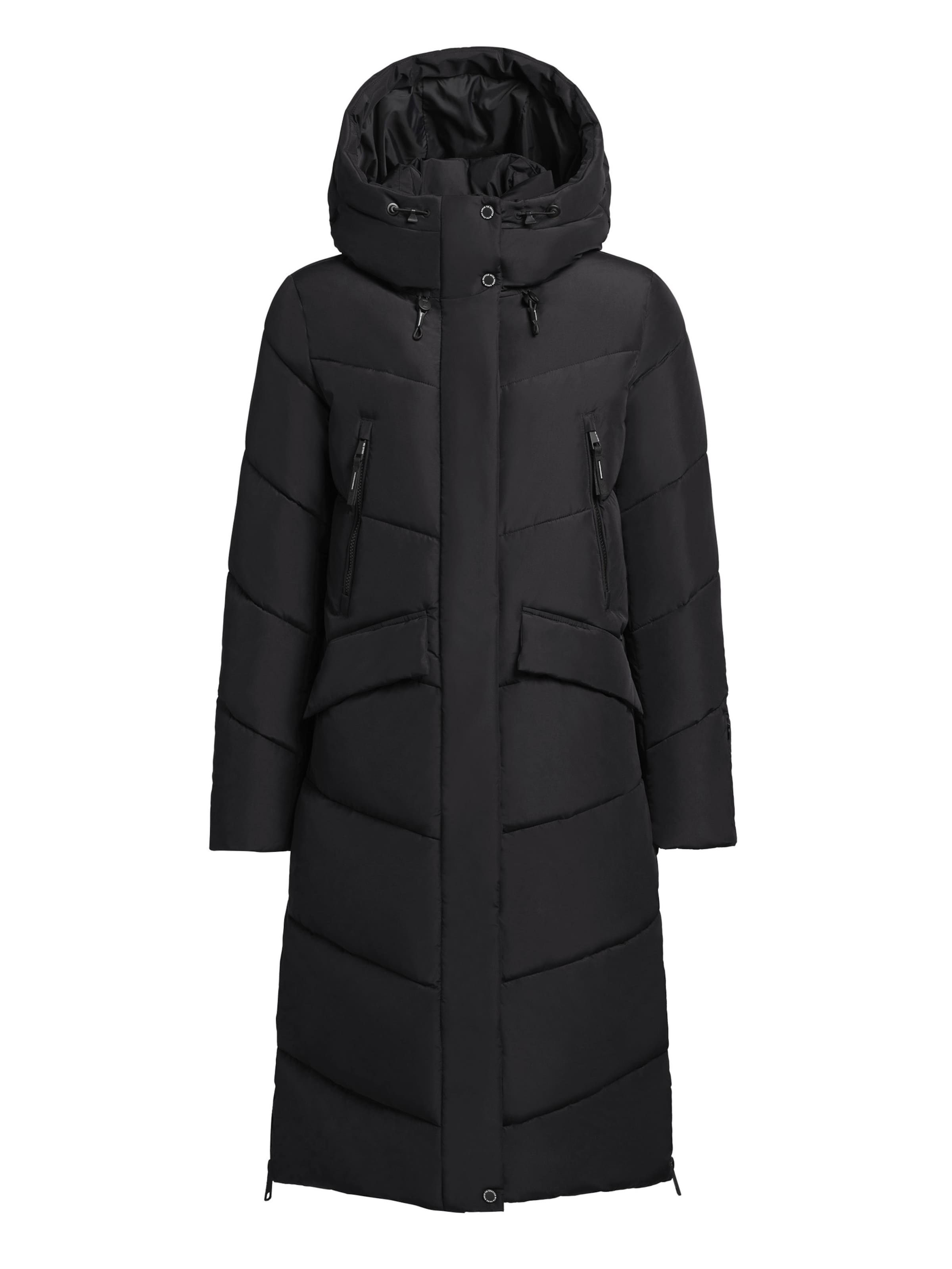 Cappotto invernale 'Eviel' di khujo in nero: frontale