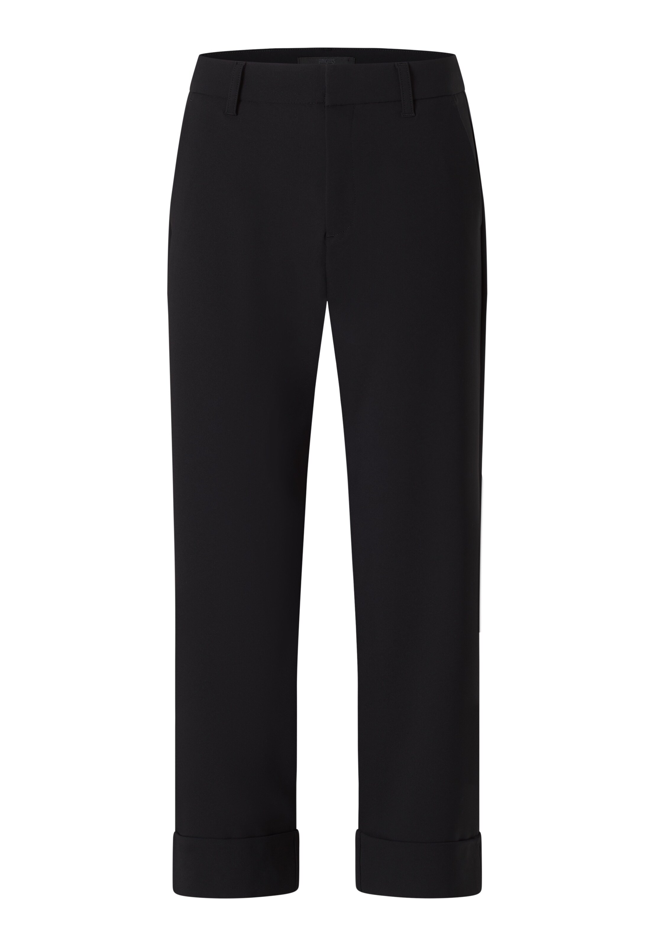 Angels Tapered Pants in Black: front
