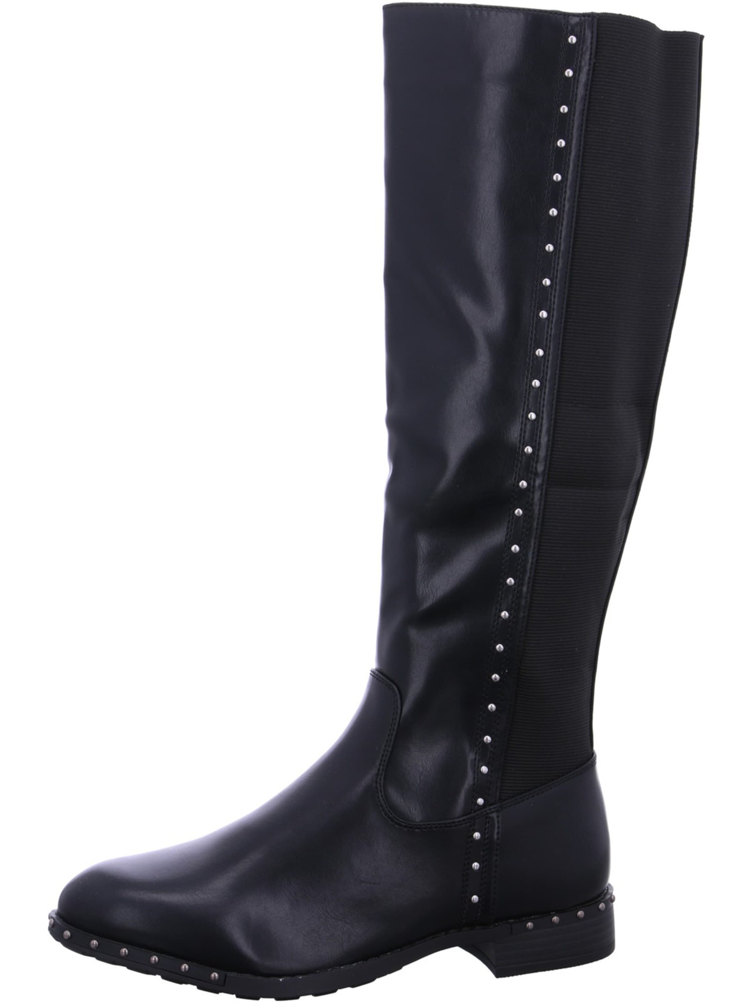Laufsteg München Over the Knee Boots 'Laufsteg München Langschaftstiefel  Schwarz' in Black: front