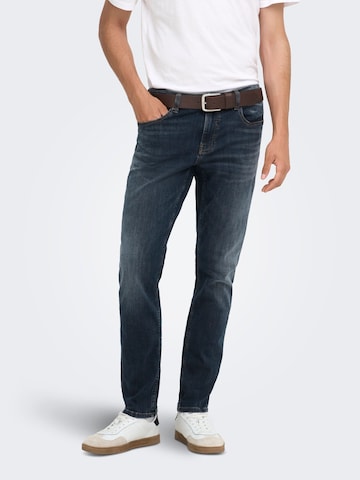 Regular Jean Only & Sons en bleu : devant