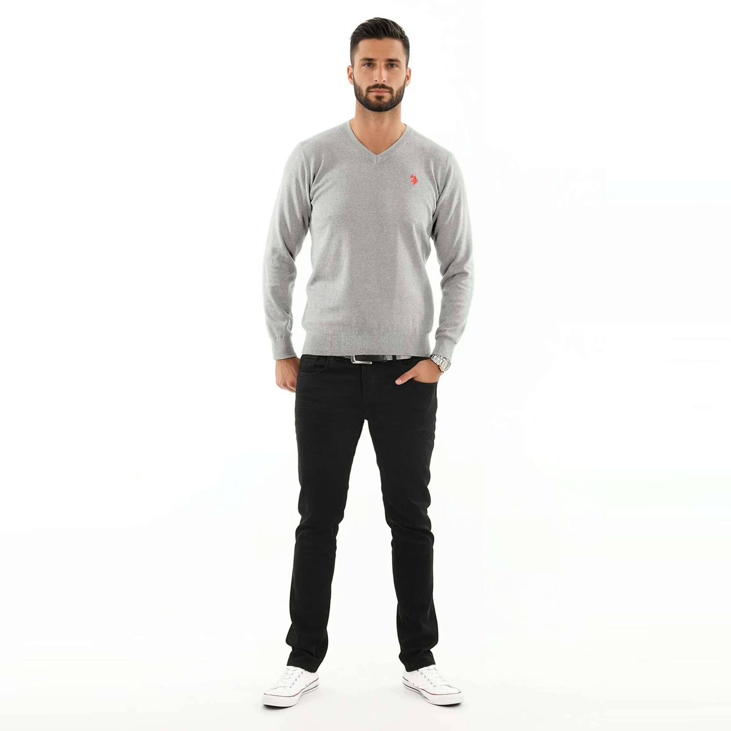 Pull-over U.S. POLO ASSN. en gris