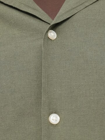 JACK & JONES Классический крой Рубашка 'JJEBREEZE' в Зеленый