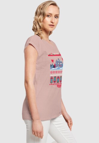 ABSOLUTE CULT Shirt 'Stranger Things - Fair Isle' in Roze