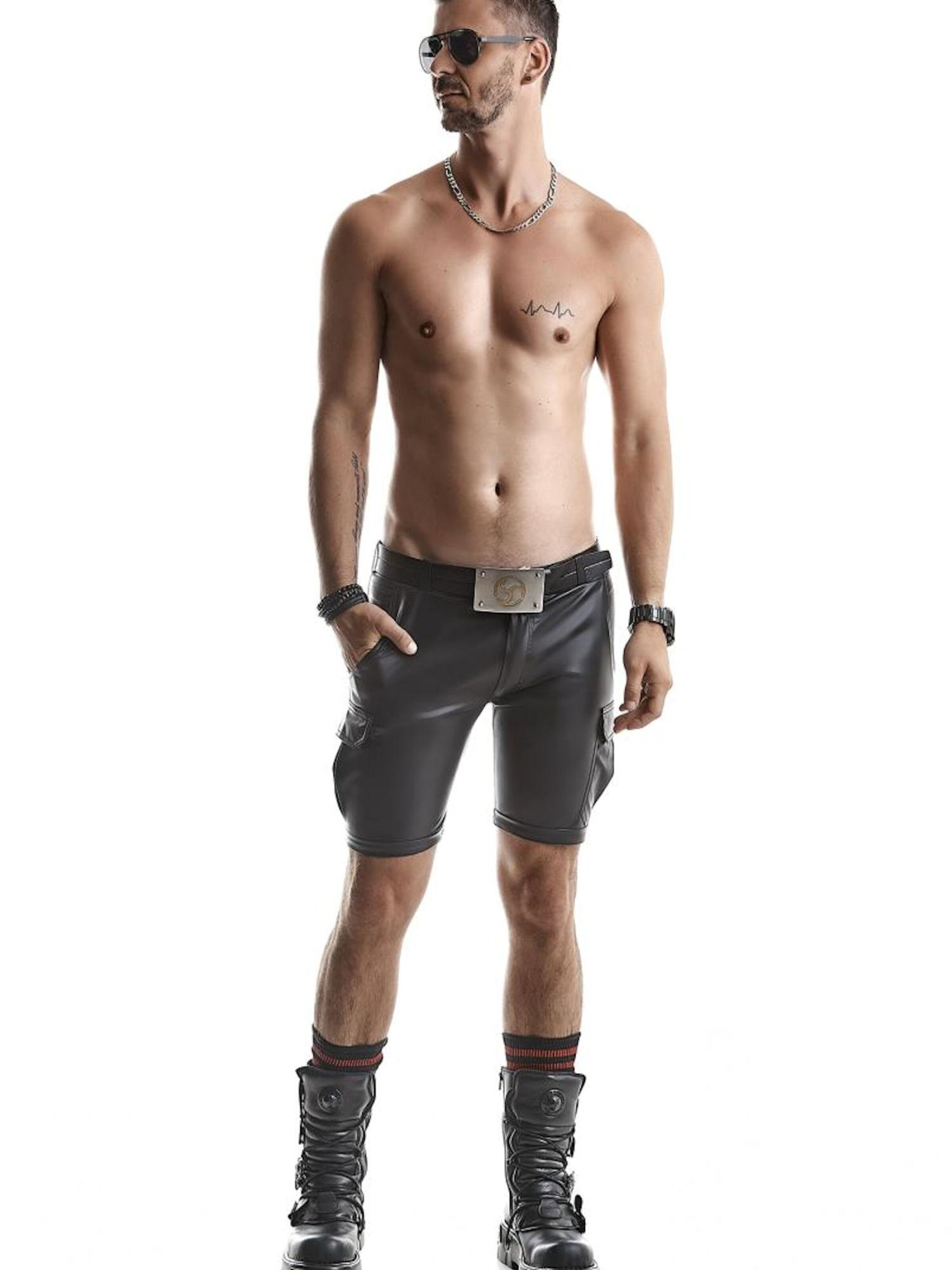 Regnes Fetish Planet Regular Cargo Pants 'Lorenzo' in Black