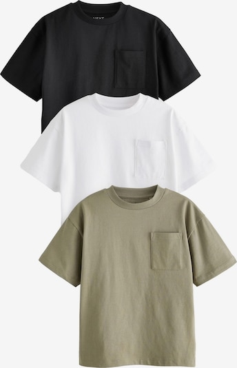 Marškinėliai iš Next, spalva – rusvai žalia / juoda / balta, Prekių apžvalga