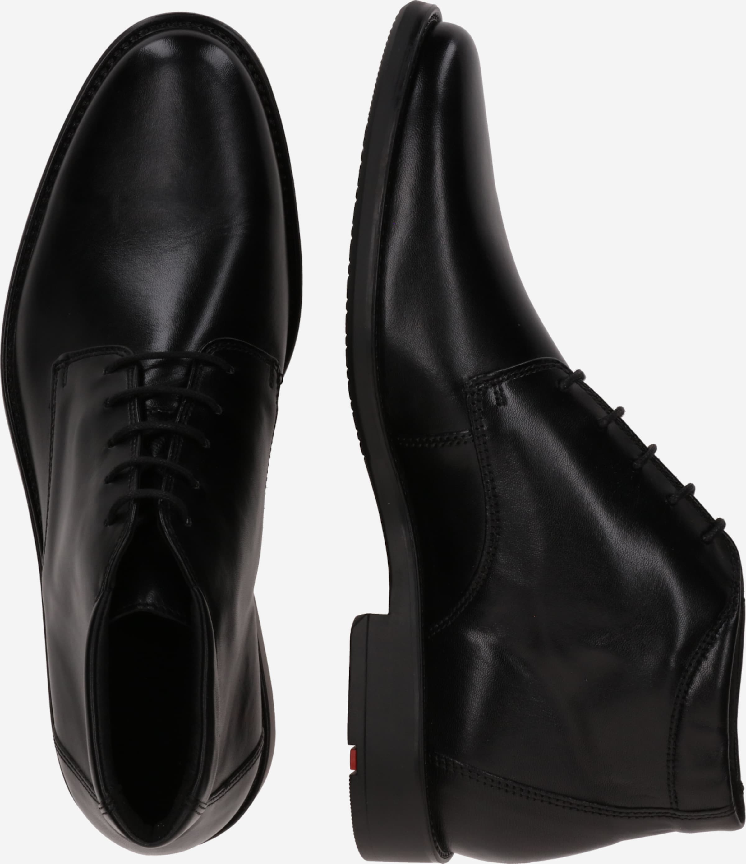 LLOYD Stivali Uomo CORE 335 In Pelle Liscia Marrone - Eleganti Con Tacco A Blocco E Lacci