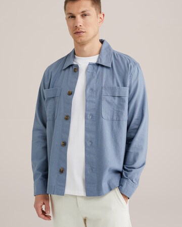 WE FashionRegular Fit Košulja - plava boja: prednji dio