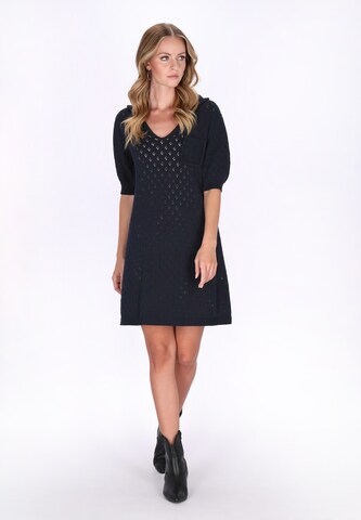 Robes en maille DreiMaster Vintage en bleu