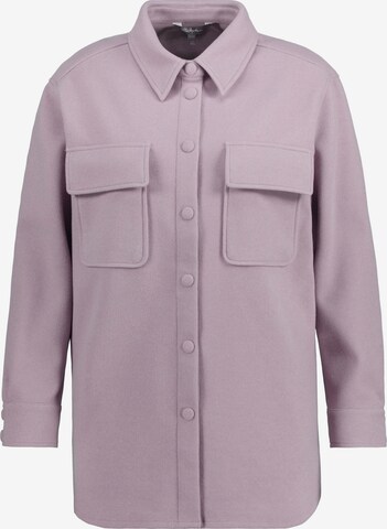 Ulla Popken Between-Season Jacket in Purple: front