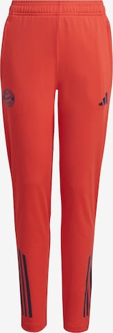 ADIDAS PERFORMANCE Regular Urheiluhousut 'FCB' värissä punainen: etupuoli