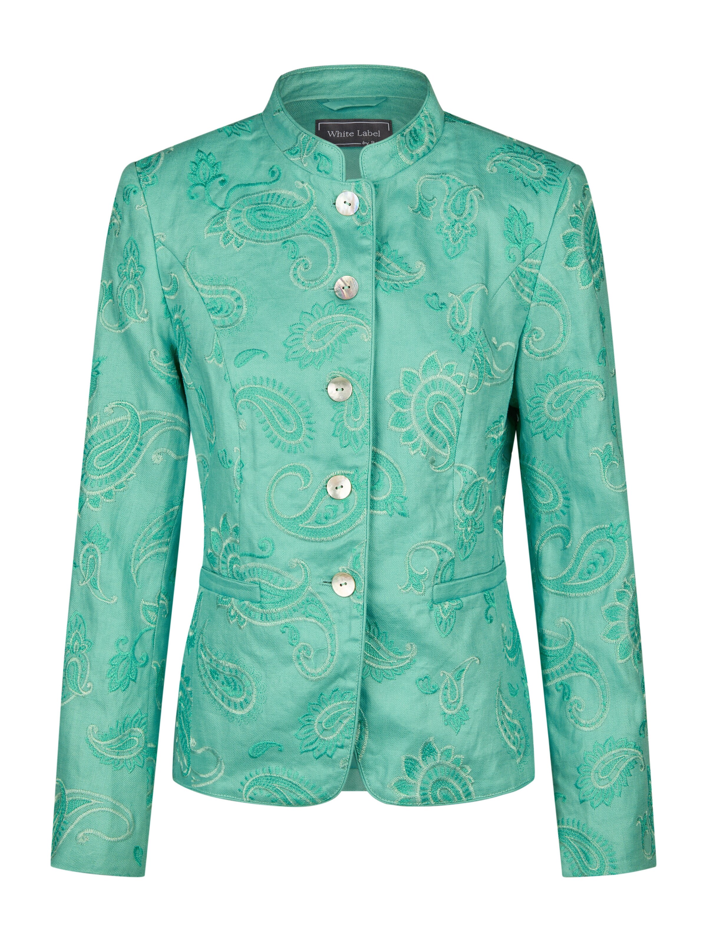White Label Blazer in Green: front