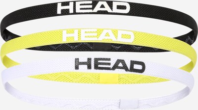 HEAD Bandeau de sport en jaune / noir / blanc, Vue avec produit