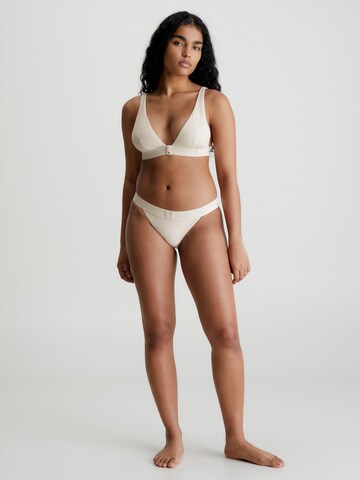 Calvin Klein Swimwear Triangle Bikini Top in White