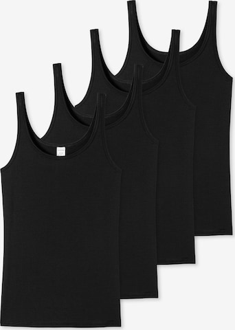 Maillot de corps 'Essentials' SCHIESSER en noir : devant