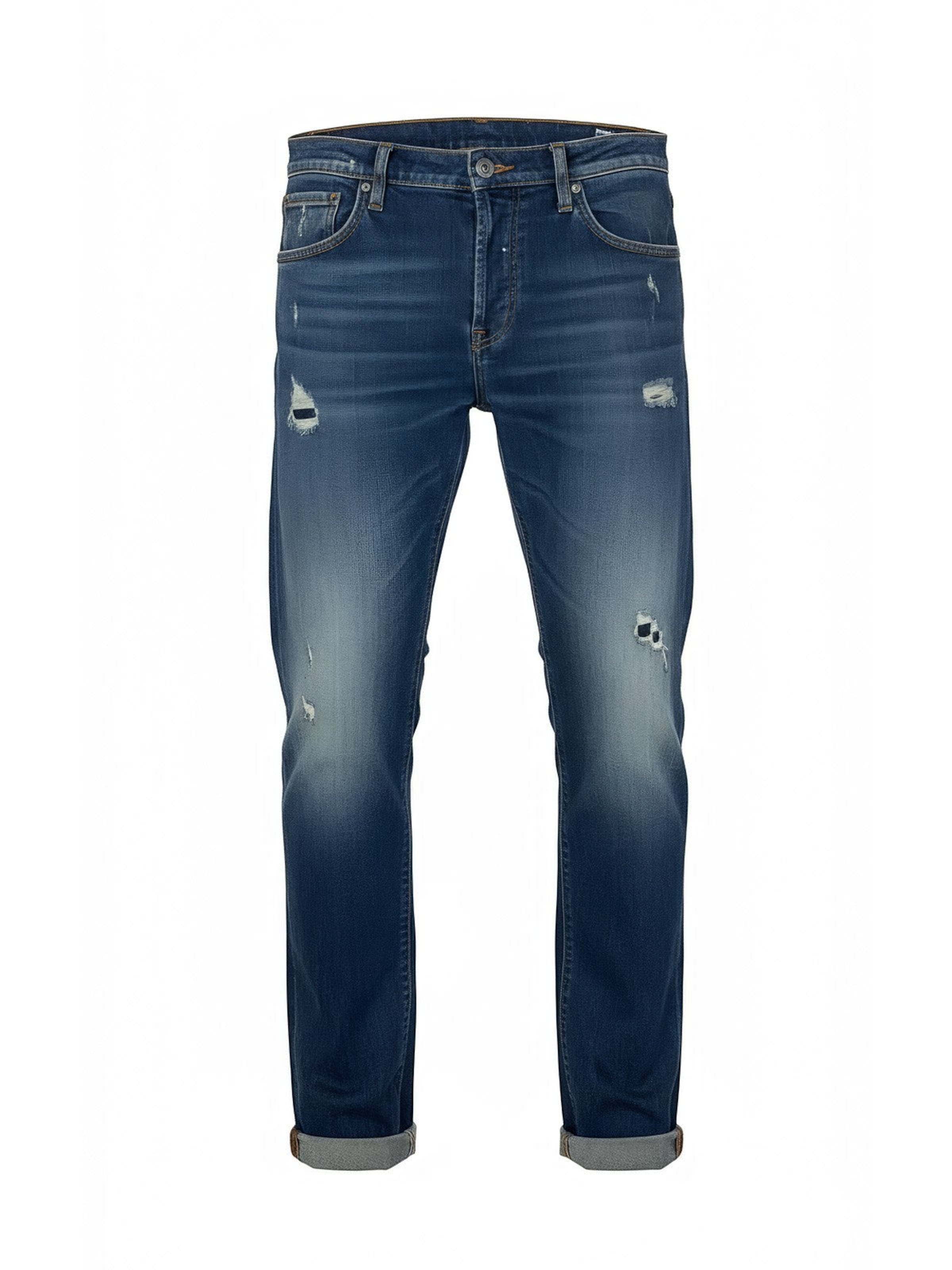 Dondup Slimfit Jeans in Blau: Vorderseite