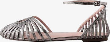 Ballerina con cinturino 'Forever Comfort®' di Next in argento: frontale