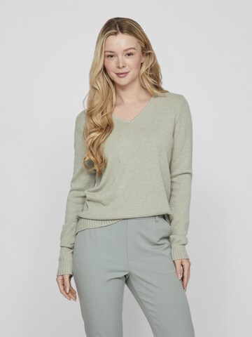 VILA Sweater 'VIRIL' in Green: front