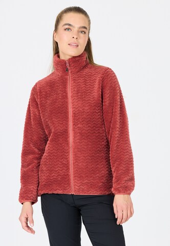 Whistler Athletic Fleece Jacket 'Matra' in Red: front