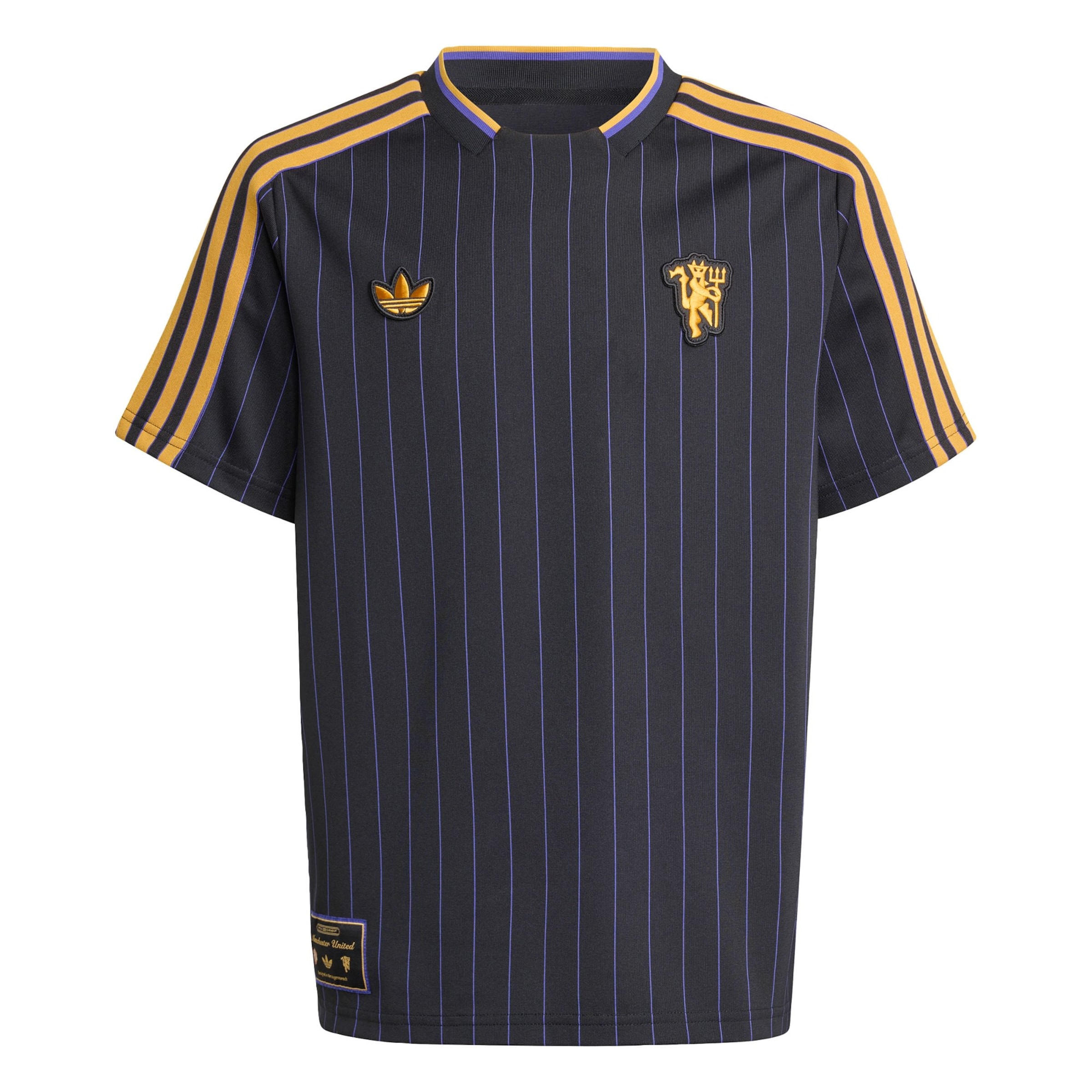 ADIDAS ORIGINALS - Camiseta 'Manchester United Terrace Icons' en negro: frente
