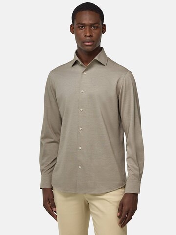 Boggi Milano Slim fit Πουκάμισο σε πράσινο: μπροστά