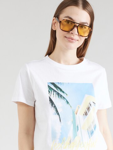 Tricou de la comma casual identity pe alb