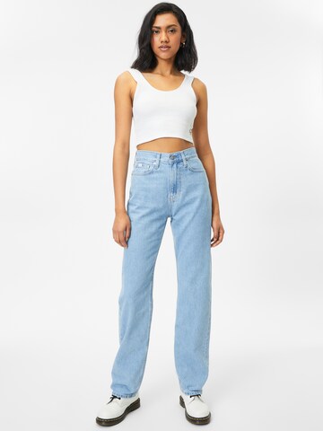 Calvin Klein Jeans Wide leg Jeans i blå