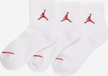 Chaussettes Jordan en blanc : devant