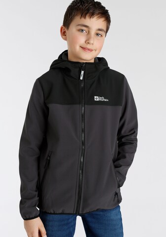 JACK WOLFSKIN Outdoor jacket 'Fourwinds' in Grey: front