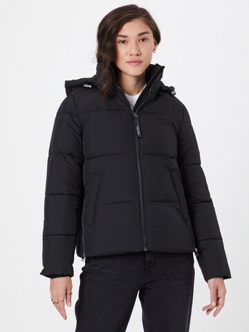 Calvin Klein Winter Jacket in Black: front