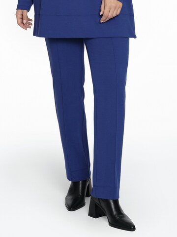 YOEK Slimfit Broek in Blauw: voorkant