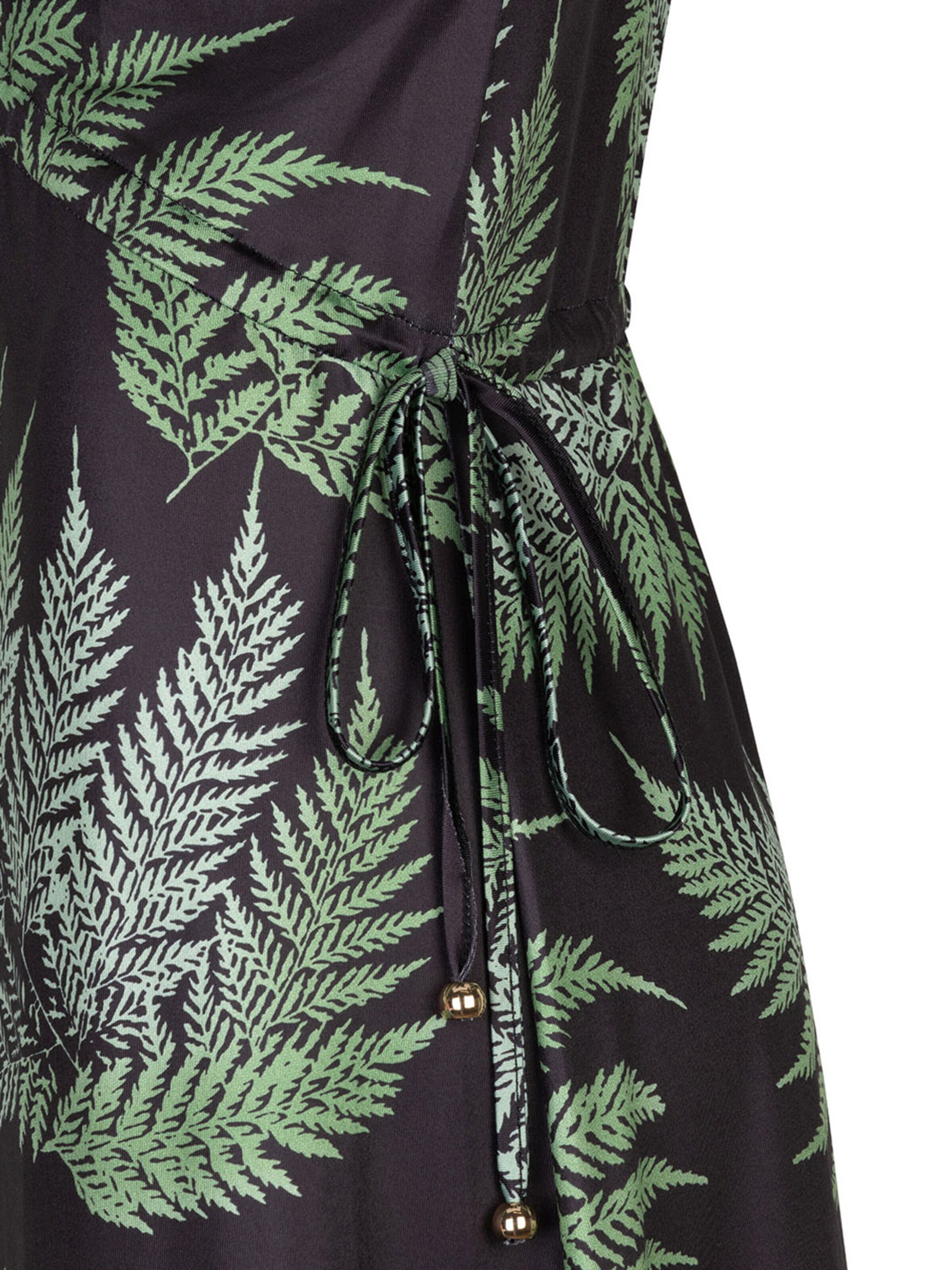 Chic by Lirette Dress 'Kimono Lotus Boquete' in Black