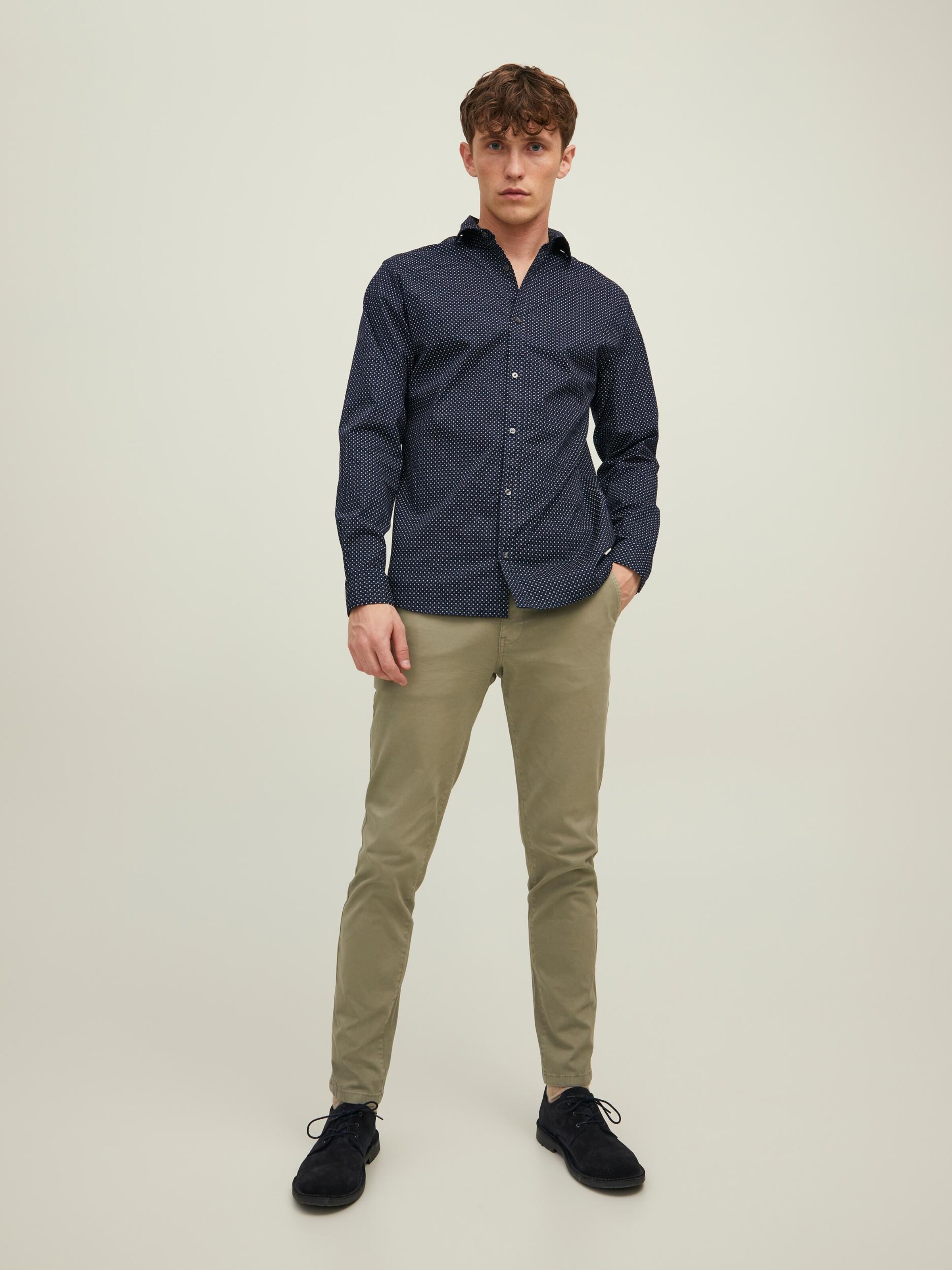 Männer Hemden JACK & JONES Hemd 'Blackpool' in Navy - DN21560 Männer Hemden JACK & JONES Hemd 'Blackpool' in Navy - DN21560