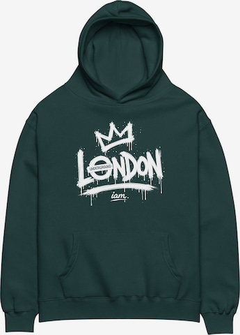iam. Sweatshirt in Green: front