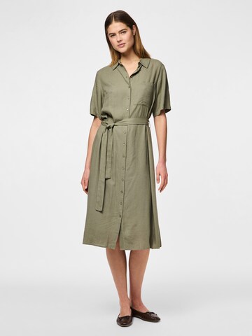 PIECES Shirt dress 'PCPIA' in Green