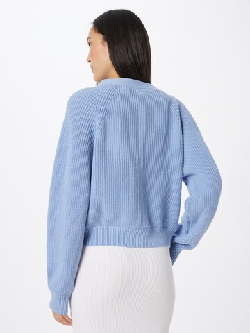 Monki Knit cardigan in Blue