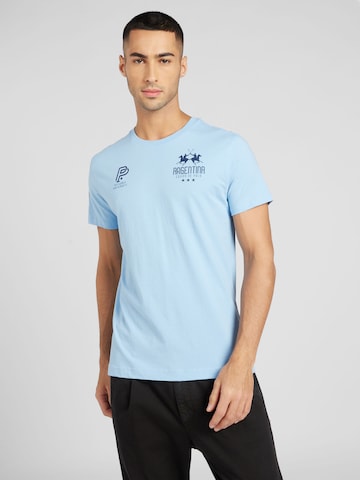 La Martina Shirt in Blue: front