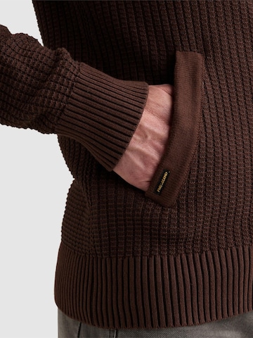 Giacchetta 'Cardigan with zipper closure and flight pocket' di PME Legend in marrone