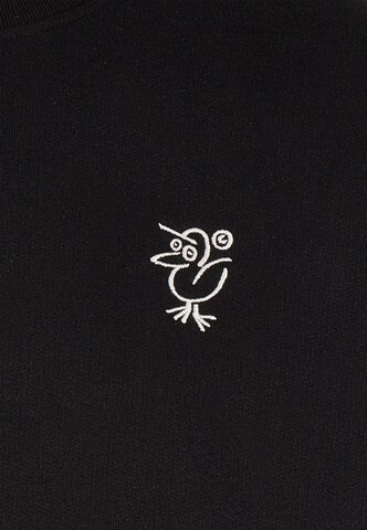 Cleptomanicx Sweater 'Sketch Gull' in Black