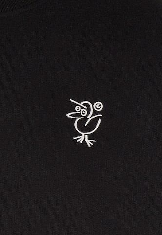 Cleptomanicx Pullover 'Sketch Gull' in Schwarz