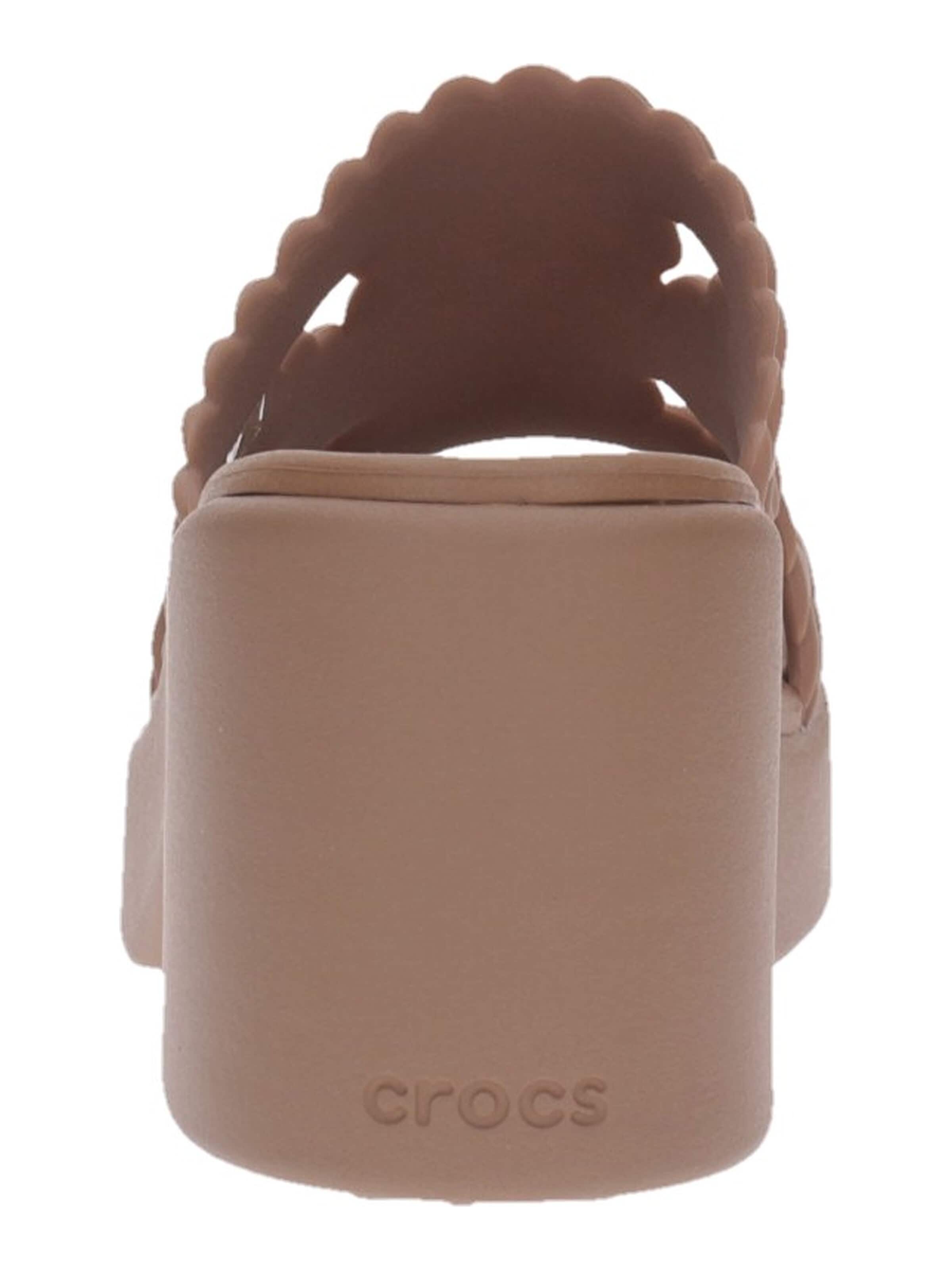 Zoccoletto 'Crocs Ciabatta Brooklyn Woven Slide Heel' di Crocs in marrone