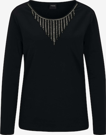 T-shirt MADELEINE en noir : devant